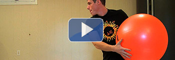 Swiss Ball Toss Routine