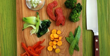 Chopped Veggies and Meat